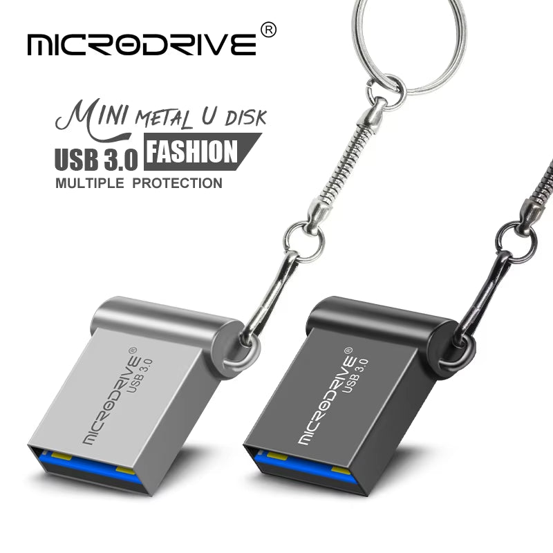 High-Speed USB 3.0 Mini Flash Drive - Available in 16GB, 32GB, 64GB, and 128GB Storage Capacities