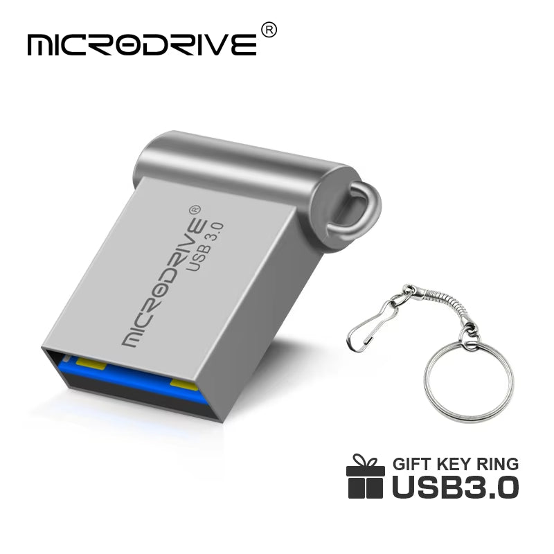 High-Speed USB 3.0 Mini Flash Drive - Available in 16GB, 32GB, 64GB, and 128GB Storage Capacities