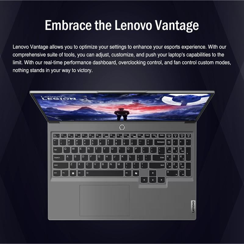 Lenovo Legion 16" QHD+ I9 RTX 4070 Gaming 165 Hz Laptop, Intel I9-14900Hx, NVIDIA Geforce RTX 4070, DDR5, SSD, Windows 11 Pro