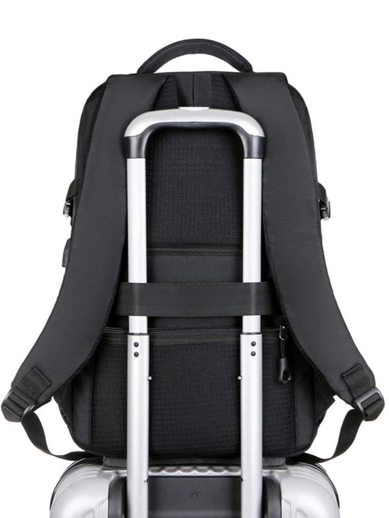 Men'S Summer Business Waterproof Backpack, Casual Oxford Computer Bag, Trendy All-Match Backpack for Daily & School Use Usb Charging Port