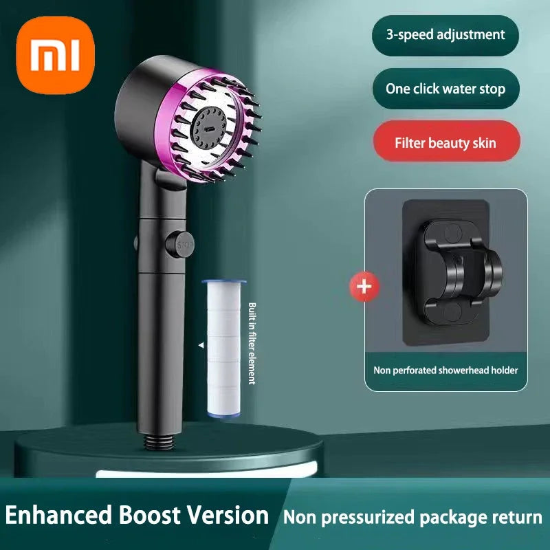 XIAOMI 3 Modes Shower Head High Pressure Showerhead Portable Filter Rainfall Faucet Tap Bathroom Bath Home Innovative Accessory