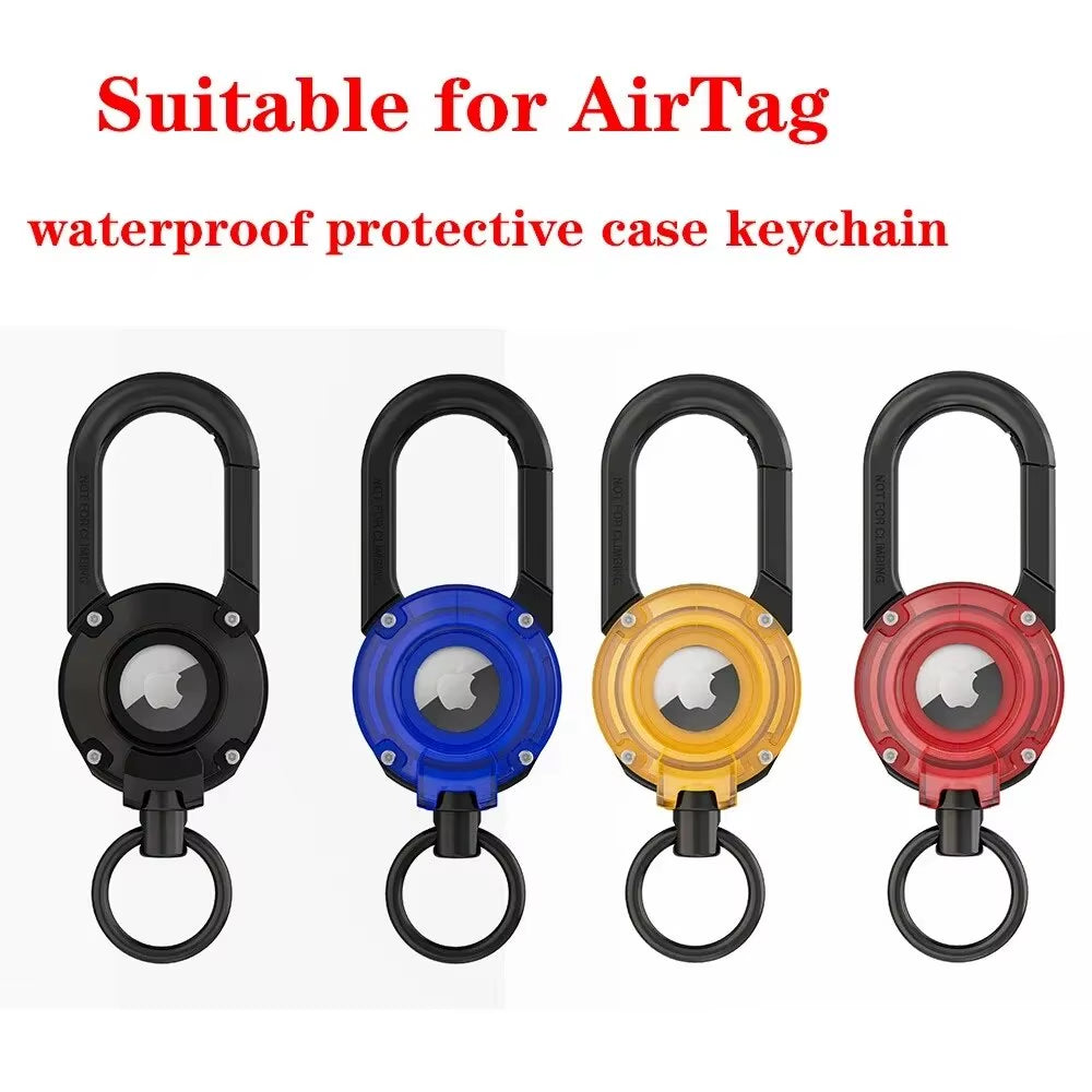 For Airtag Case with Keychain,Rugged Shockproof Airtag Holder, Hard PC Anti-Scratch Key Ring for Apple Airtag Case Cover Tracker