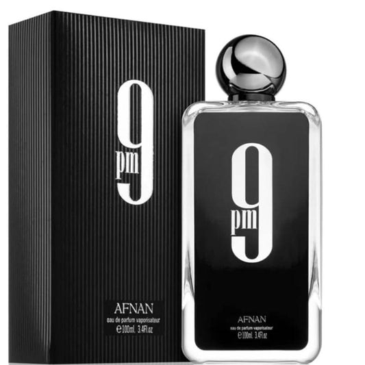 AFNAN 9 PM for Men Eau De Parfum Spray, 3.4 Ounce