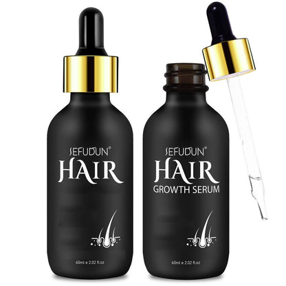 SEFUDUN 5% Minoxidil Hair Serum for Thinning and Weak Hair Care, Biotin, and Ginseng Extract for Men & Women Natural Haircare (60Ml)