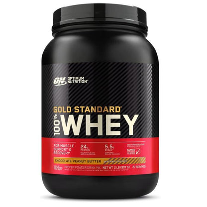 Optimum Nutrition Gold Standard 100% Whey Protein Powder 2 Lbs a Whey Healthcare Supplement