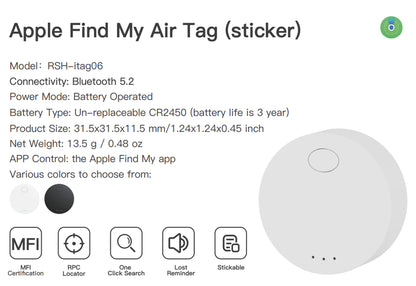 Apple Airtag Air Tag Find My Compatible Pet Bluetooth Trackers