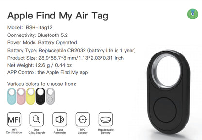 Apple Airtag Air Tag Find My Compatible Pet Bluetooth Trackers