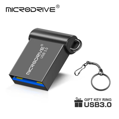 High-Speed USB 3.0 Mini Flash Drive - Available in 16GB, 32GB, 64GB, and 128GB Storage Capacities