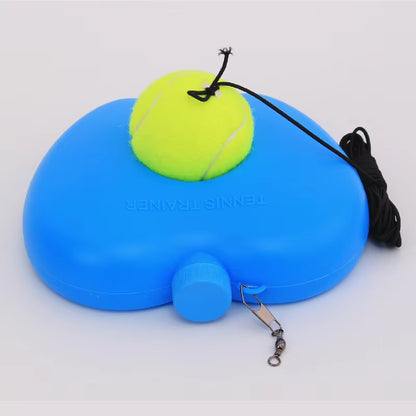 Heavy Duty Tennis Training Aids Base with Elastic Rope Ball Practice Self-Duty Rebound Tennis Trainer Partner Sparring Device