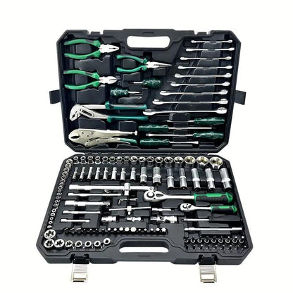 Professional Household Hardware Tool Set/Car Repair Tool Set: Ratchet Torque Wrench, Wrench, Screwdriver, Socket Combination - Very Suitable for Bicycle and Car Repair! Men'S Gifts, Black Friday Gifts, Christmas Gifts