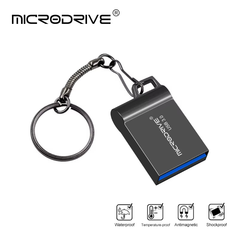 High-Speed USB 3.0 Mini Flash Drive - 64GB, 32GB, 16GB USB Memory Stick